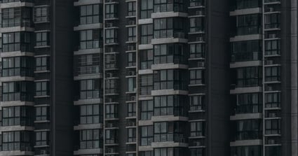 black and white concrete building
