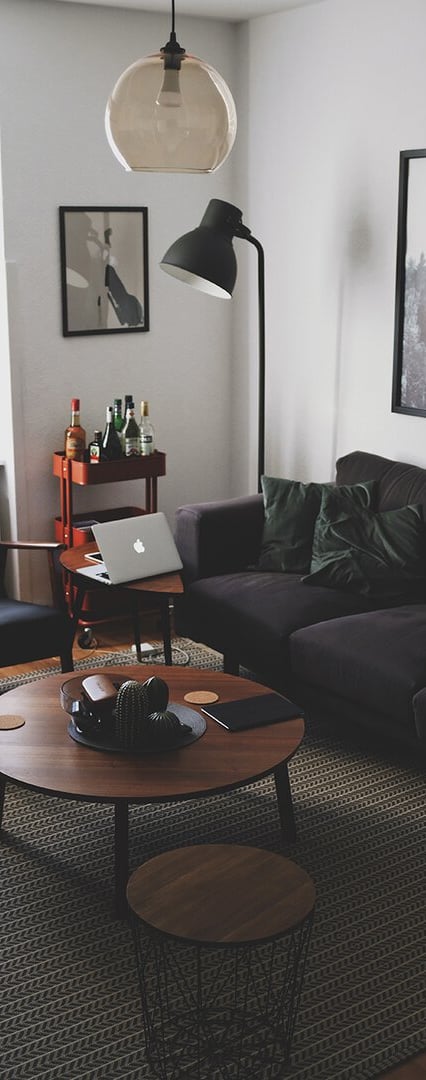 Bright living room with modern inventory