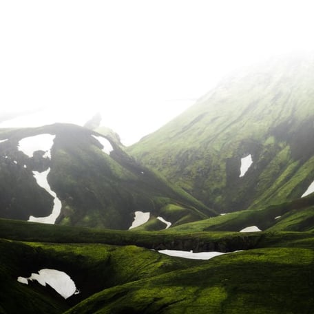 green mountain under white sky during daytime