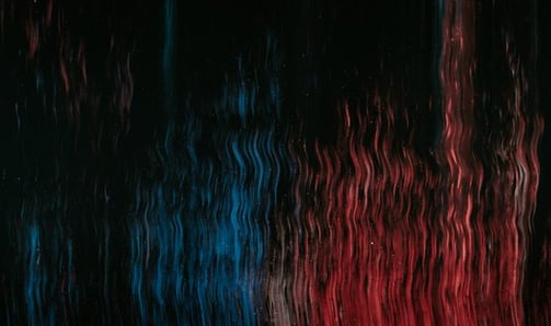 red blue and black abstract painting