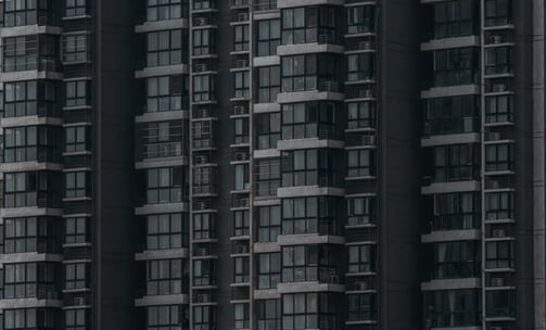 black and white concrete building