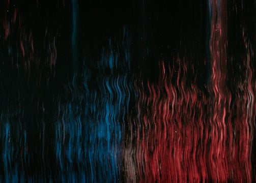 red blue and black abstract painting