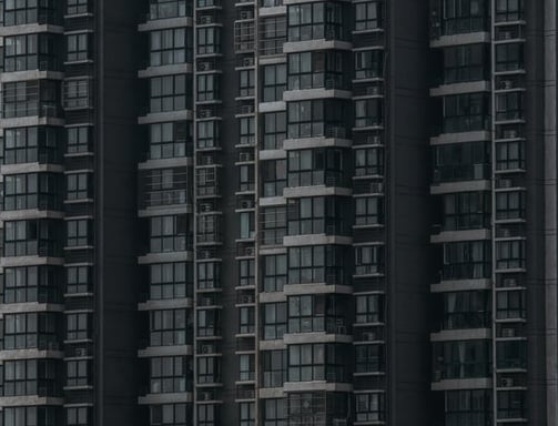 black and white concrete building