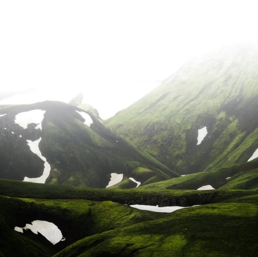 green mountain under white sky during daytime