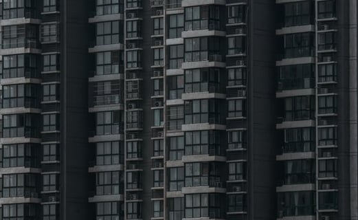 black and white concrete building