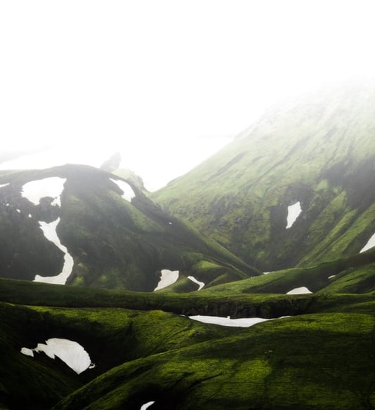green mountain under white sky during daytime