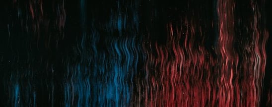 red blue and black abstract painting