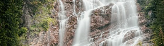water falls in the forest