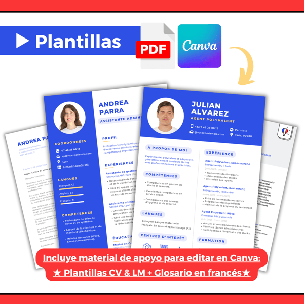 📑 Plantillas CV & Carta de presentación