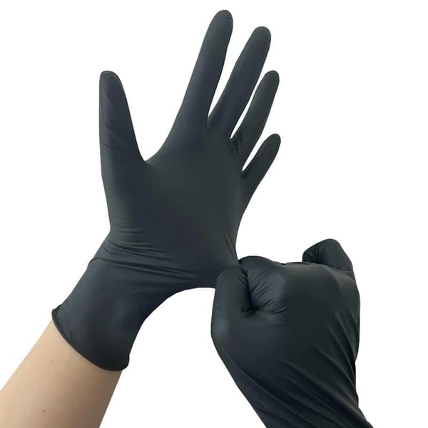 8 ML Black Nitrile Disposable Gloves Rhino Guard Case
