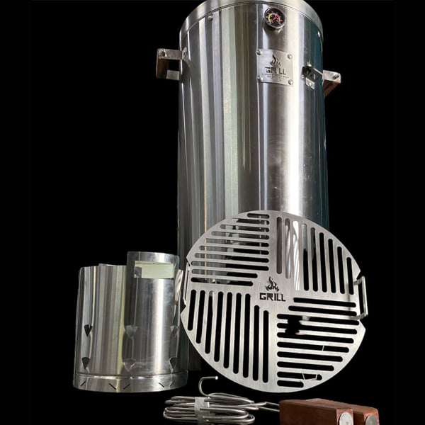 Barril ahumador de acero inoxidable – medidas 80×45