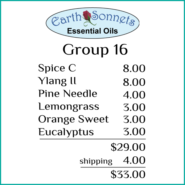 Group 16 - closeout oils