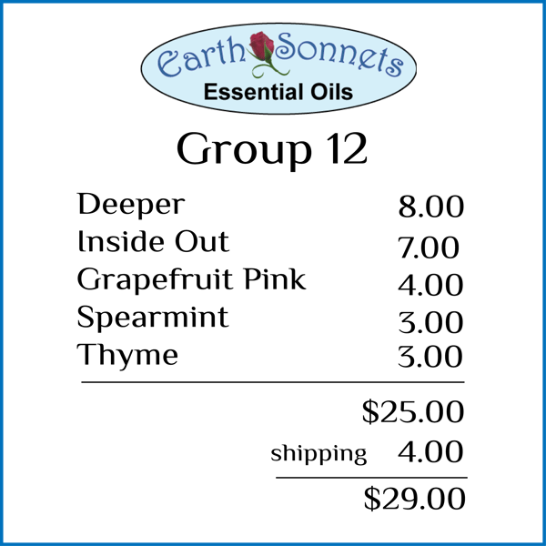 Group 12 - closeout oils