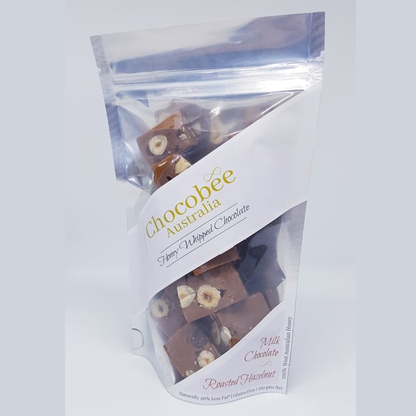 Chocobee - Milk Chocolate Hazelnut Pieces - 180gm