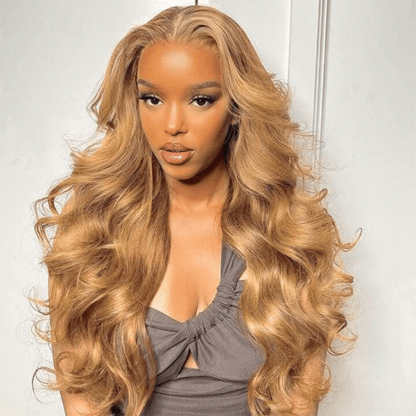 Body Wave 13x4 HD Lace Frontal Pure Color Honey Blonde Human