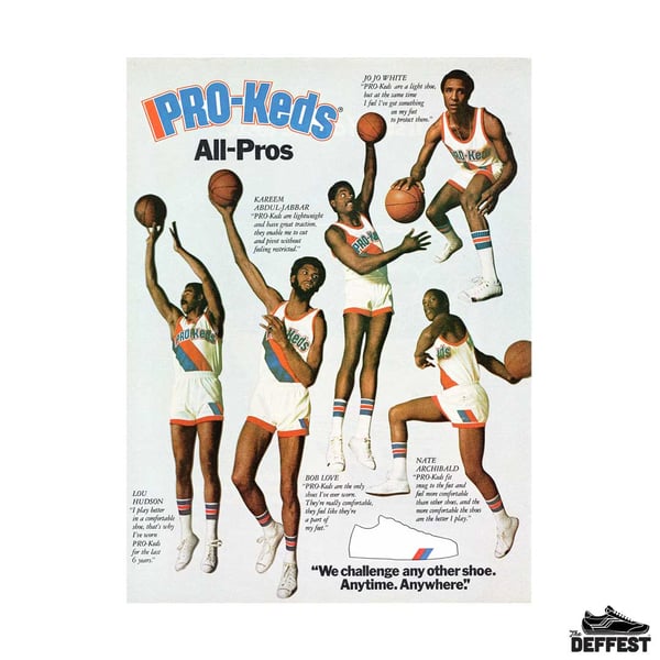 Pro Keds All Pros 1975 Rare Vintage Basketball Sneakers Ad Deffest Shop