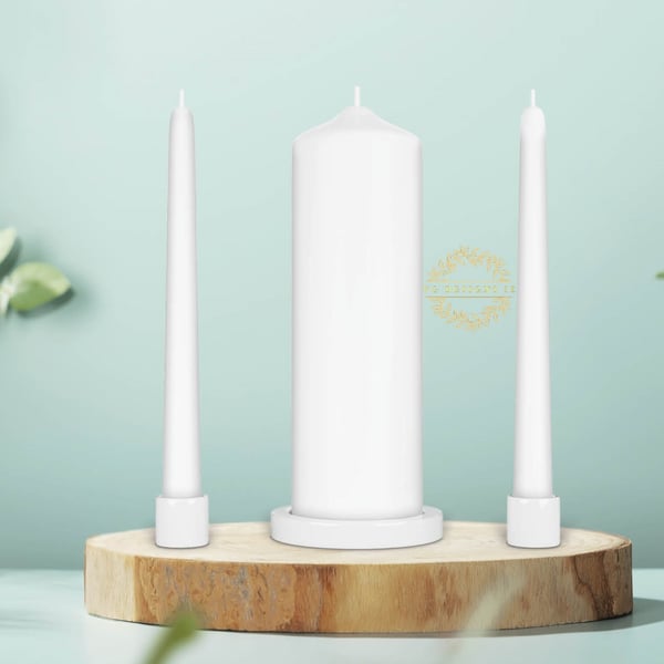 Plain unity hot sale candle set