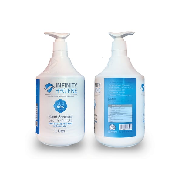 Infinity Hygiene Hand Gel Sanitizer Infinity Chemical Solutions