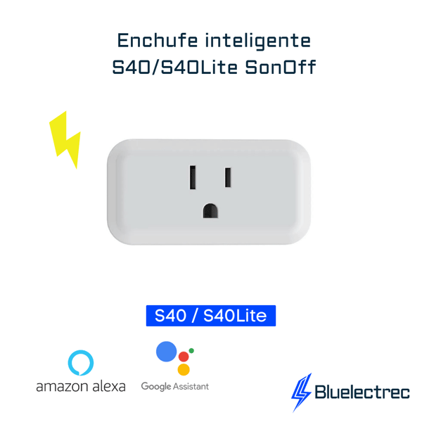 Enchufe Inteligente Wifi Control Voz 15a Contacto Blanco