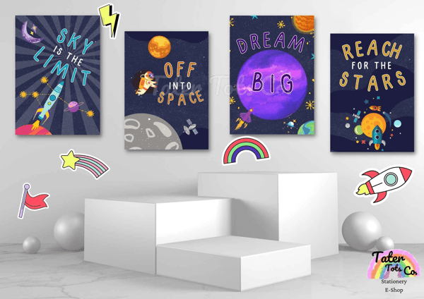 Boys room decor, space themed nursery