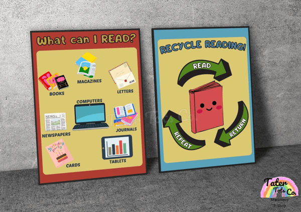 Reading posters for kids