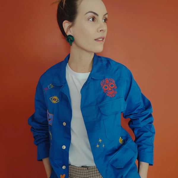 VESTE STYLE BLEU DE TRAVAIL