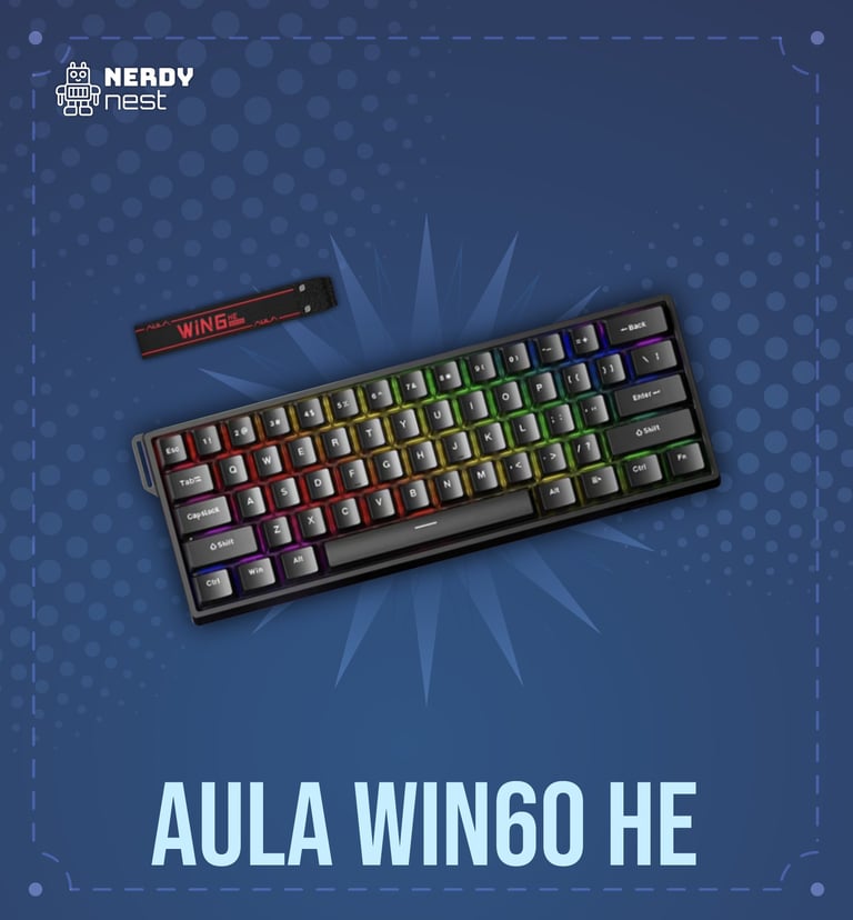 Aula WIN60 HE Standard – 60% Hall Effect Gaming Keyboard | Buy Now