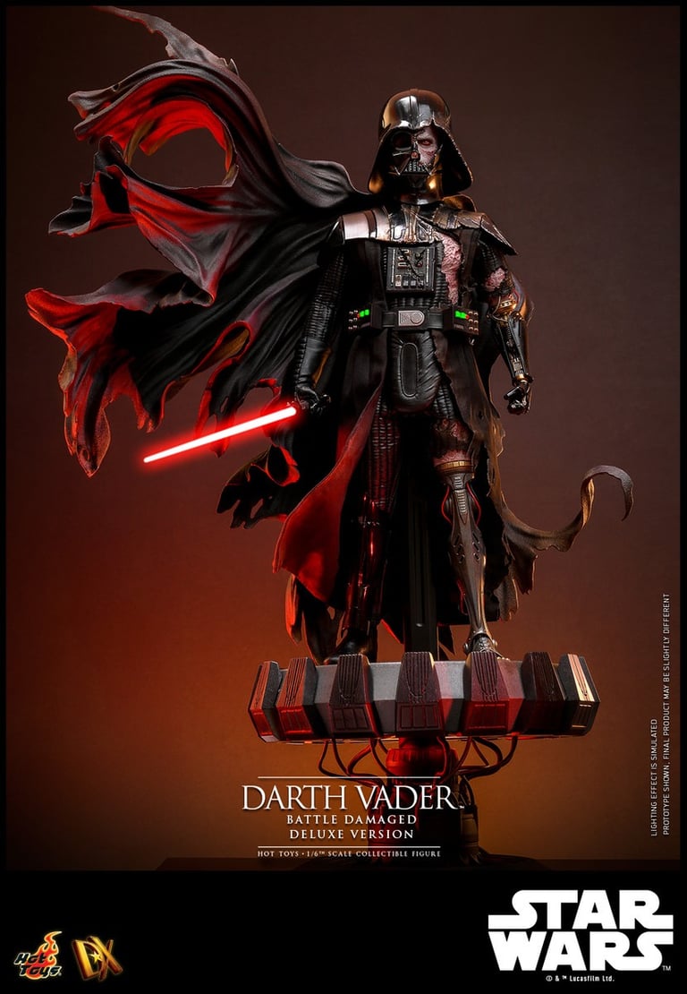 In stock! Hot Toys DX45B Darth Vader (Battle Damaged) Deluxe