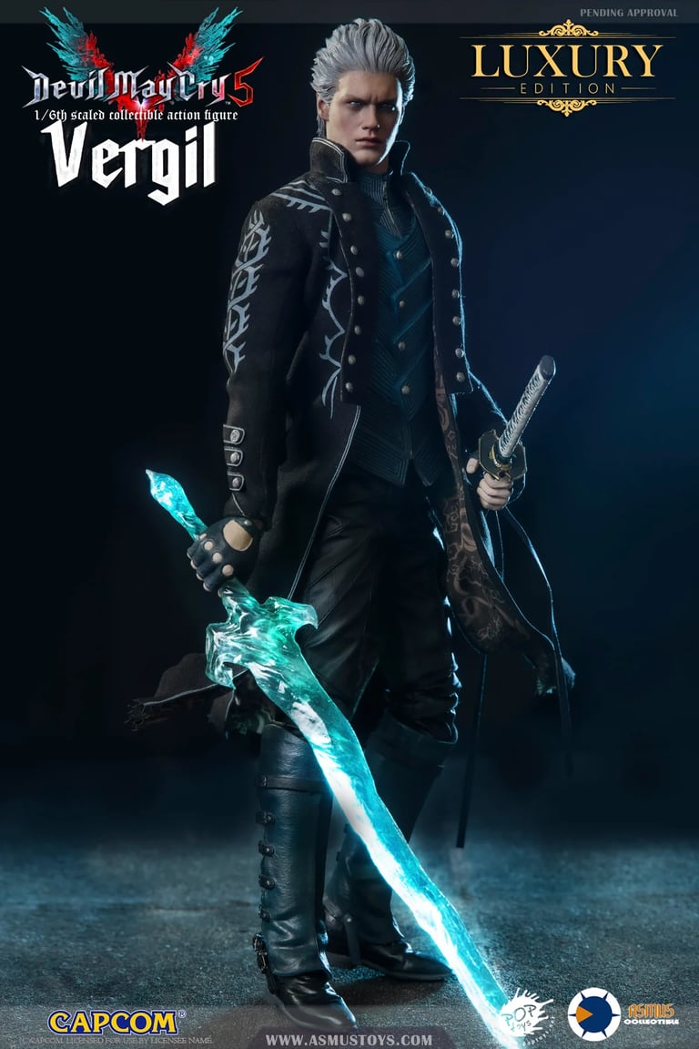 In stock! Asmus Toys Devil May Cry Vergil 1/6 Scale Action Figure