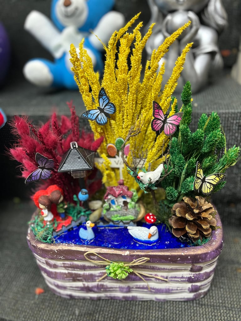 Dekoratif Mini Bahçe