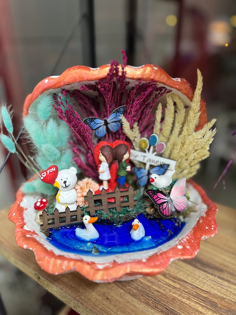 Dekoratif Midye Bahçe