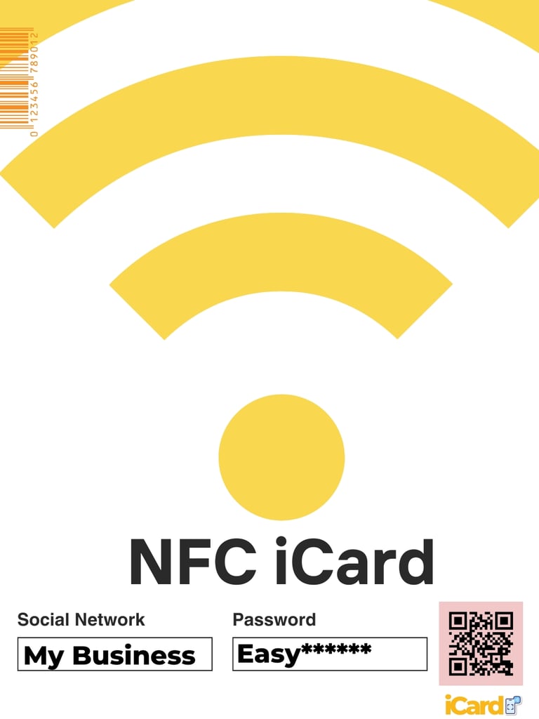 NFC電子卡片｜iCard 1.0 - NFC卡片一拍向對方手機，即可傳送
