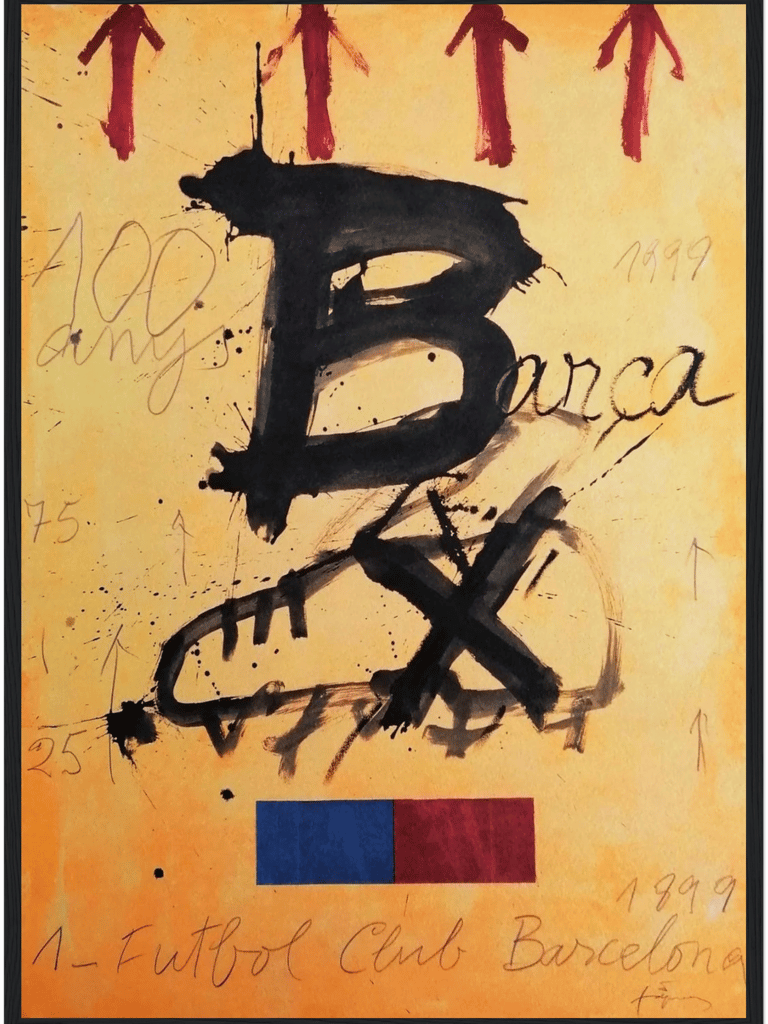 FCバルセロナ　ANTONI TAPIES ポスター　100周年 FC Barcelona Centenary Poster by Antoni Tàpies | FCB Art