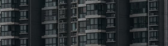 black and white concrete building
