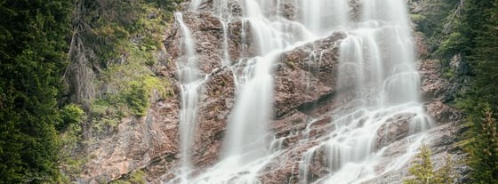 water falls in the forest