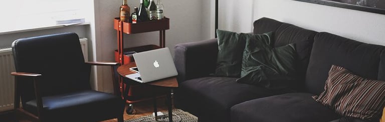 Bright living room with modern inventory