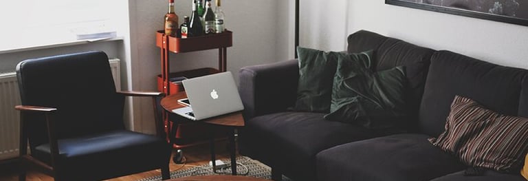 Bright living room with modern inventory