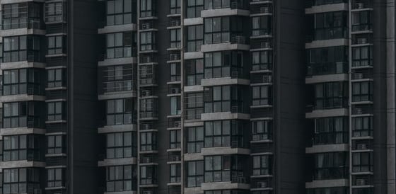 black and white concrete building