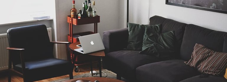 Bright living room with modern inventory