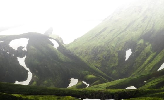 green mountain under white sky during daytime