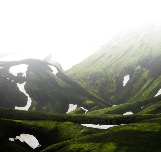 green mountain under white sky during daytime