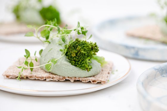 green vegetable on white ceramic plate, healthy looking food