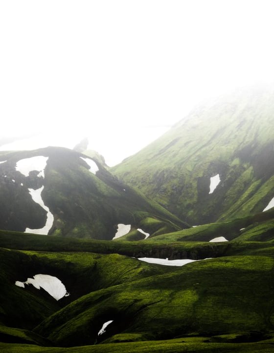 green mountain under white sky during daytime