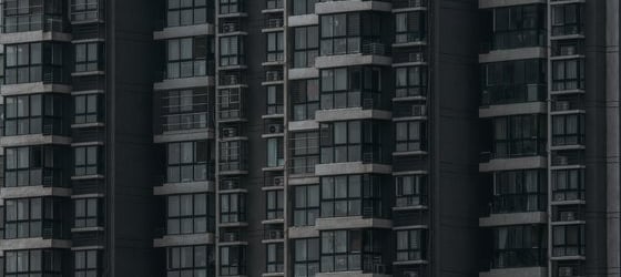 black and white concrete building