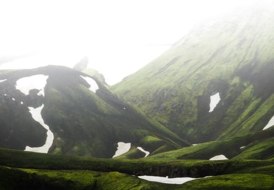 green mountain under white sky during daytime