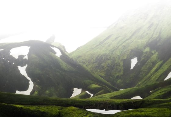 green mountain under white sky during daytime