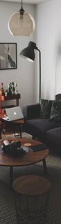 Bright living room with modern inventory