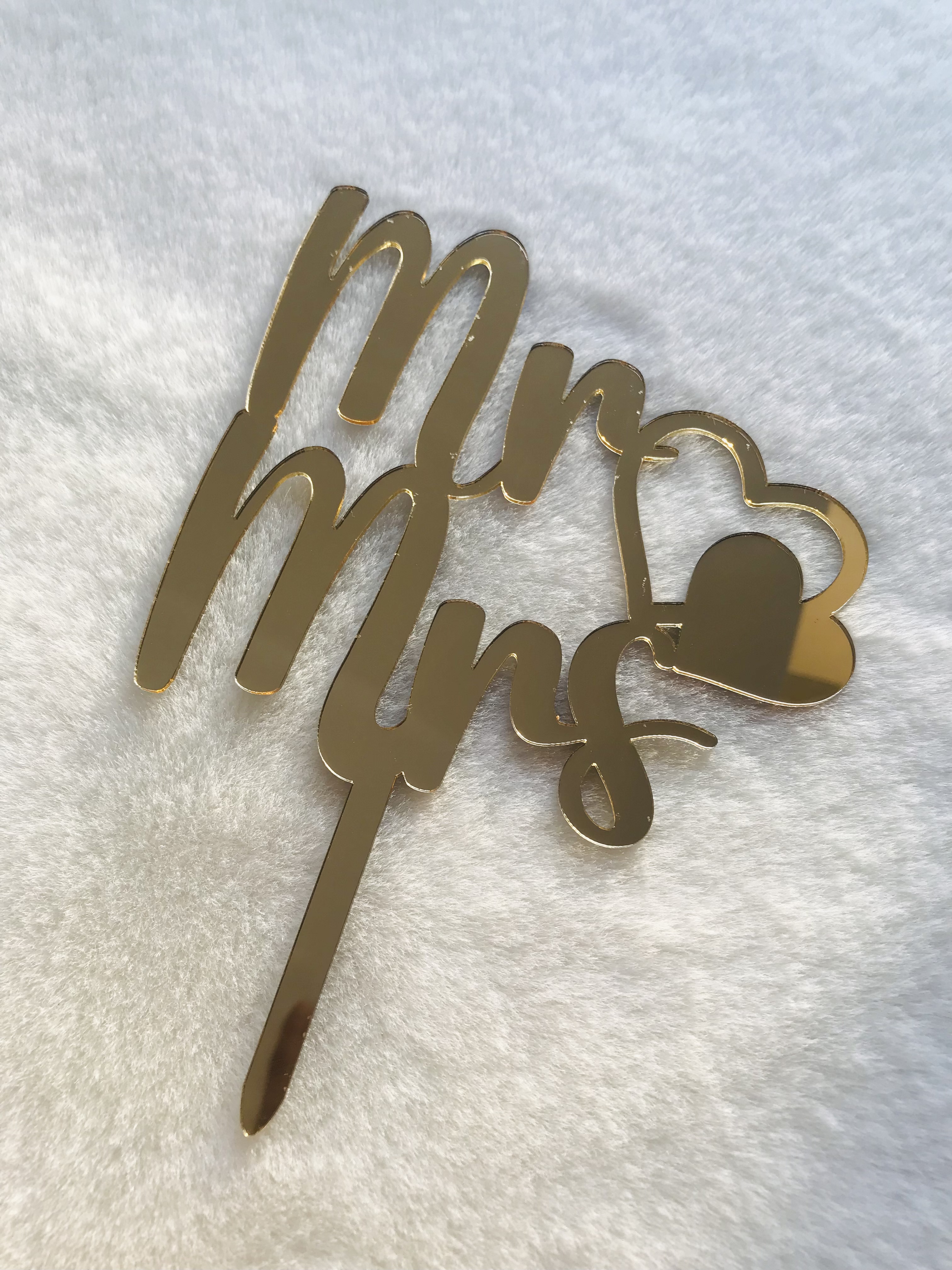 Mr & Mrs Cake Topper