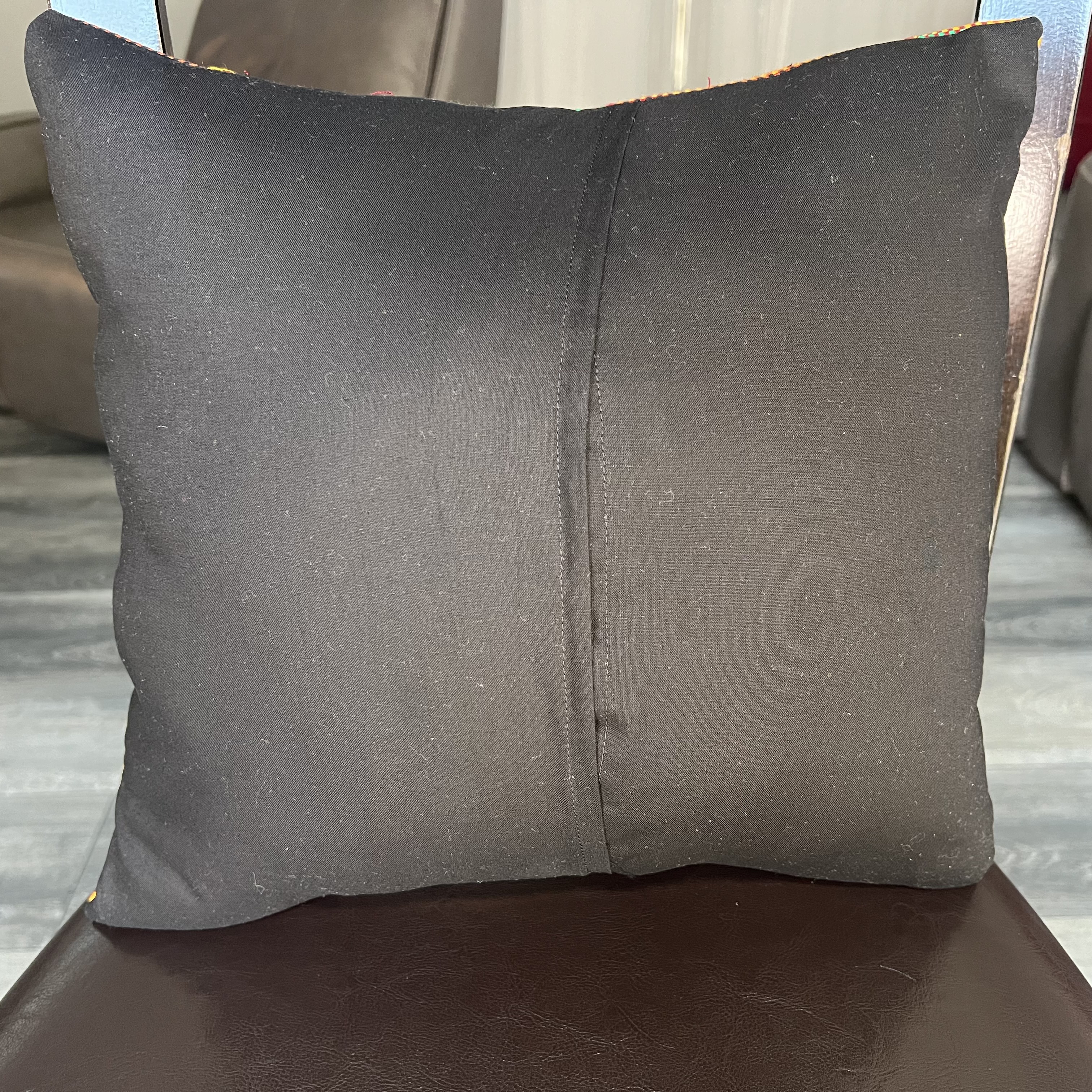 "Edwene Asa" Throw Pillow (Black)