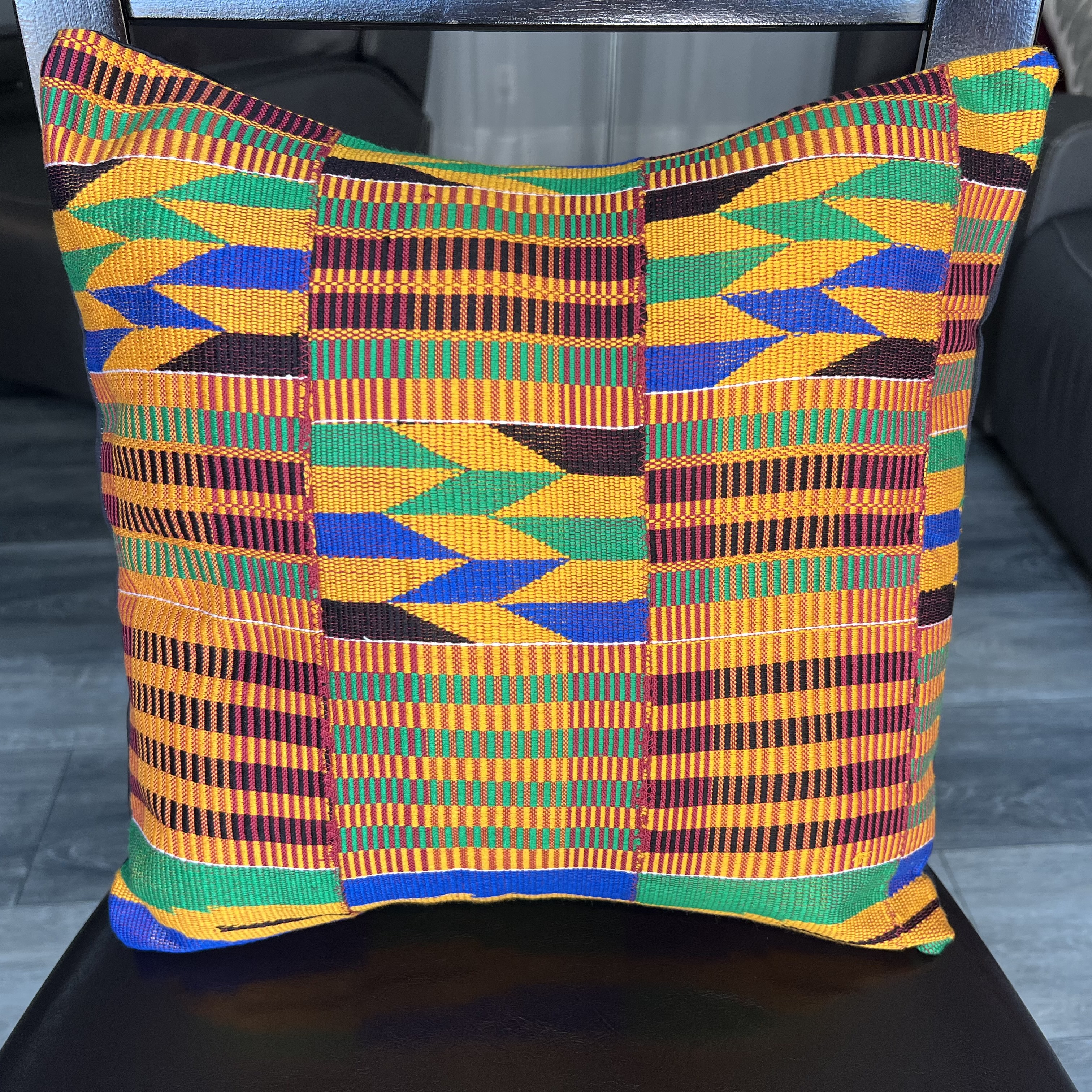 "Edwene Asa" Throw Pillow (Black)